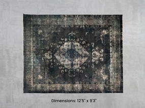 Namaste Rug -  Green/Brown 12'5" x 9'3" modern fashion carpet
