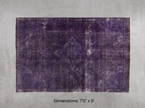 Namaste Rug -  Purple 7'11" x 5' modern fashion carpet