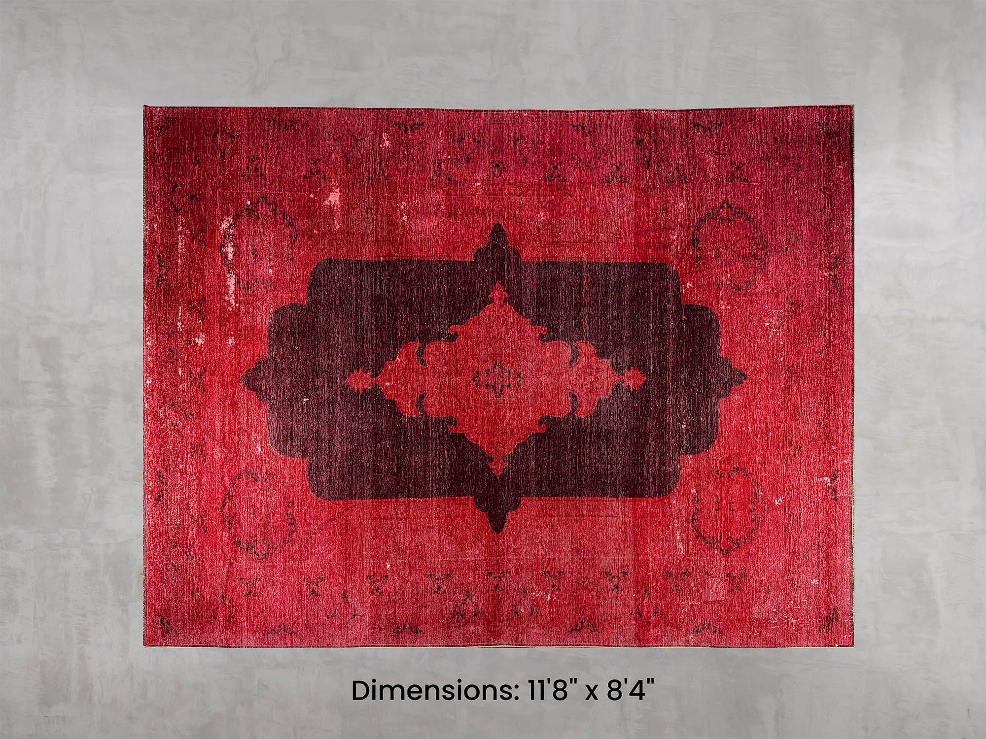 Namaste Rug -  Red 11'8" x 8'4" modern fashion carpet