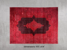 Namaste Rug -  Red 11'8" x 8'4" modern fashion carpet