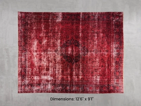 Namaste Rug -  Red 12'6" x 9'1" modern fashion carpet