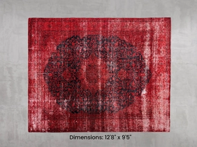 Namaste Rug -  Red 12'8" x 9'5" modern fashion carpet