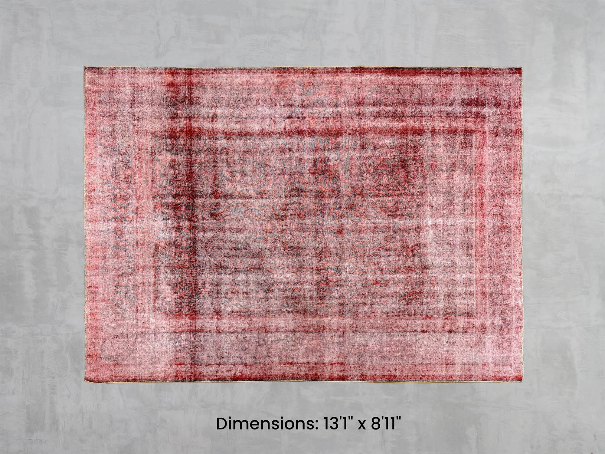 Namaste Rug -  Red 13'1" x 8'11" modern fashion carpet