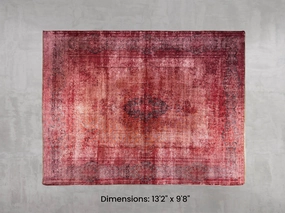 Namaste Rug -  Red 13'2" x 9'8" modern fashion carpet