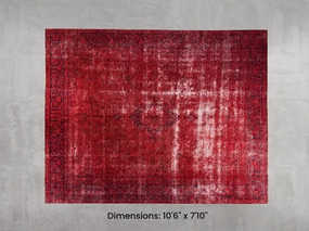 Namaste Rug -  Red 9'2" x 12'3" modern fashion carpet