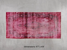 Namaste Rug -  Red 9'7" x 4'8" modern fashion carpet