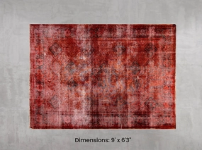 Namaste Rug -  Red 9' x 6'3" modern fashion carpet