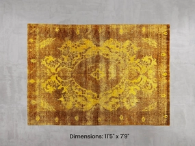Namaste Rug -  Yellow 11'5" x 7'9" modern fashion carpet