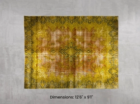 Namaste Rug -  Yellow 12'6" x 9'1" modern fashion carpet