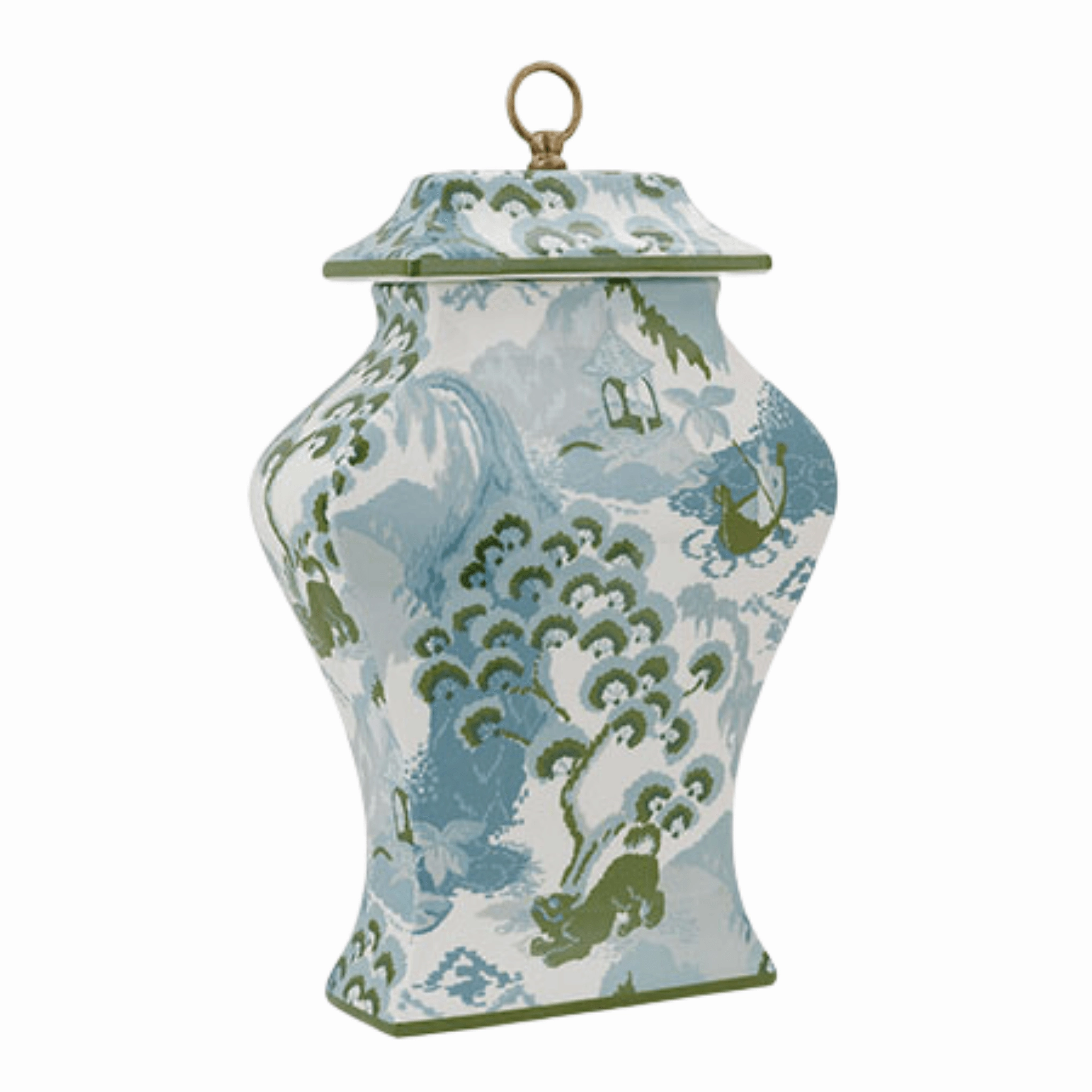 Narrow Celadon Porcelain Jar