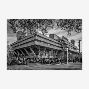 National Theatre Black and White Print aesthetic poster wallpaper