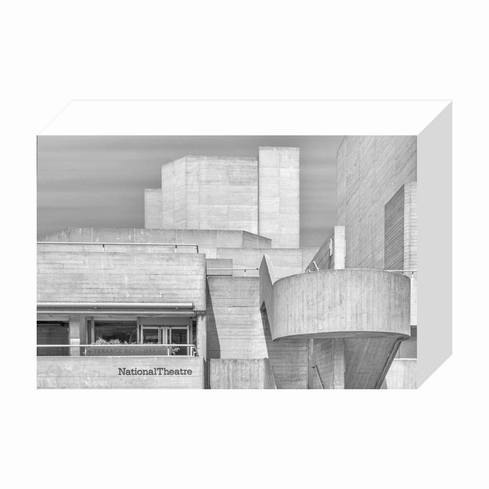National Theatre Greyscale Print