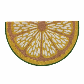 Natural Coir Lemon Slice Shaped Doormat modern fashion carpet
