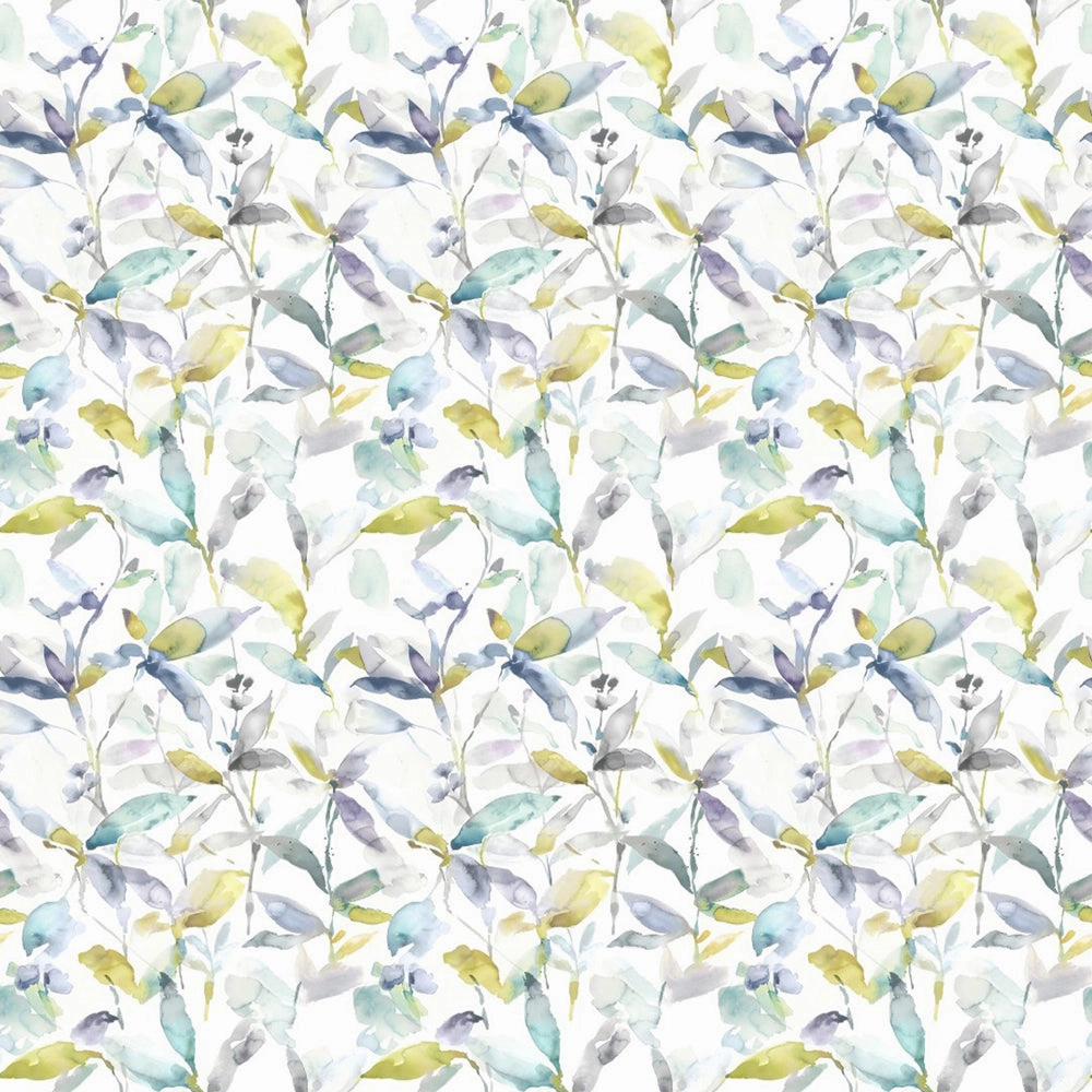 Naura Printed Cotton Fabric (By The Metre) Lemon