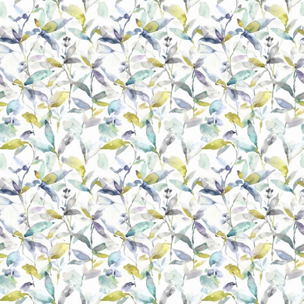 Naura Printed Cotton Fabric (By The Metre) Lemon Natural