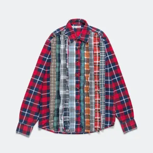 Needles Clothing FW24 Rebuild Flannel Bandhemd - XS #1