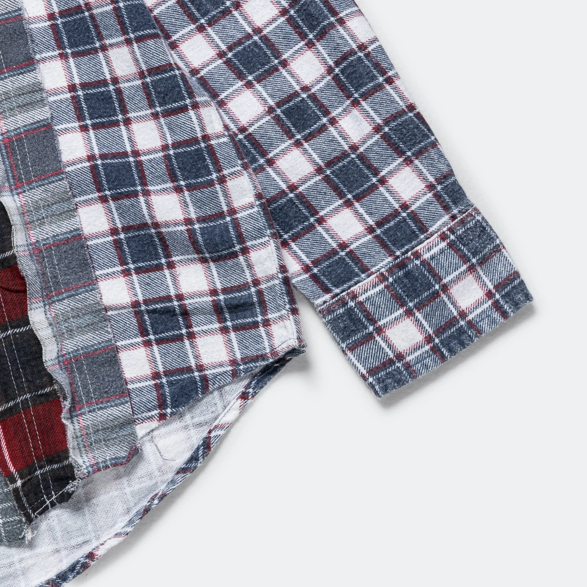 Needles Clothing FW24 Rebuild Flannel Bandhemd - XS #2