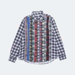Needles Clothing FW24 Rebuild Flannel Bandhemd - XS #2