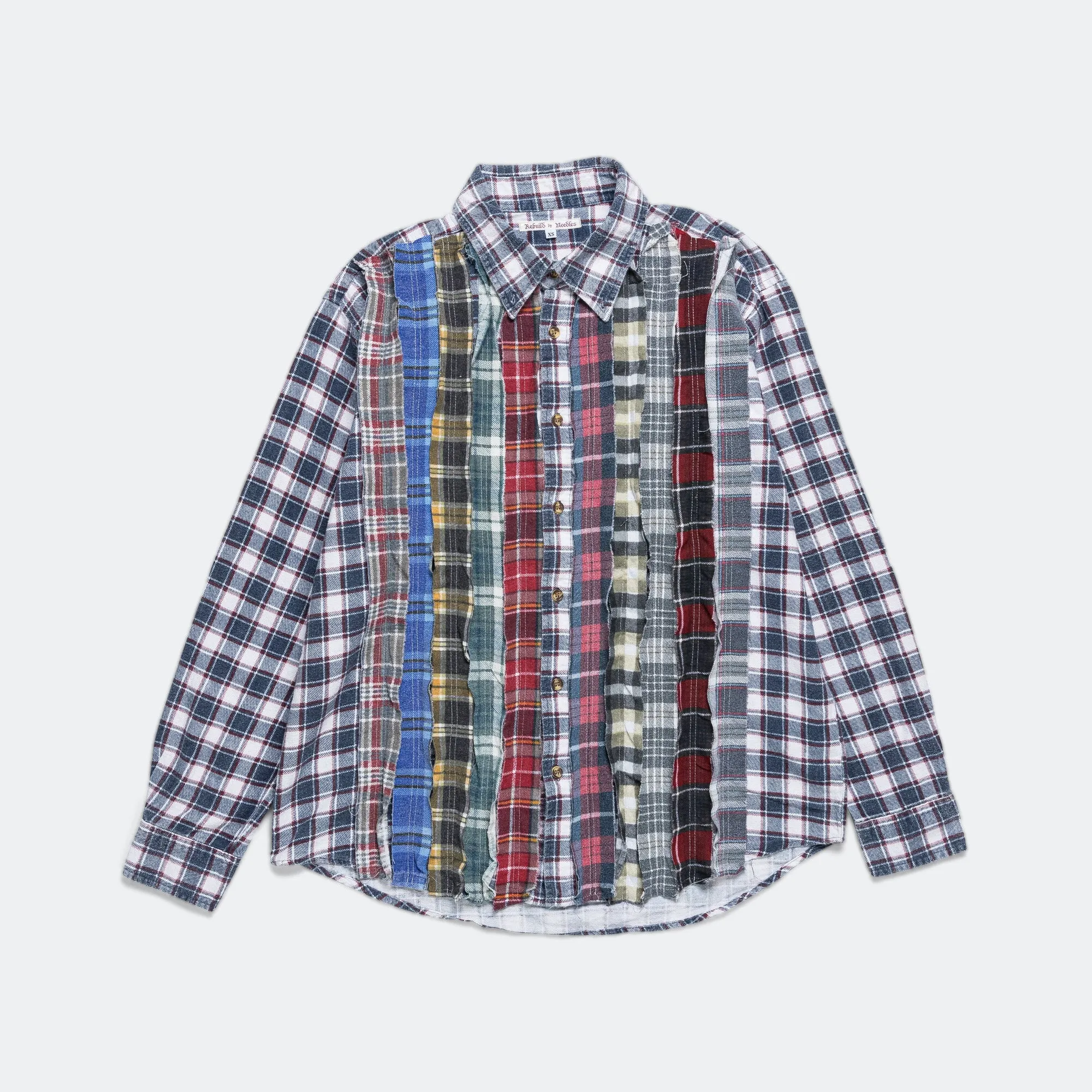 Needles Clothing FW24 Rebuild Flannel Bandhemd - XS #2