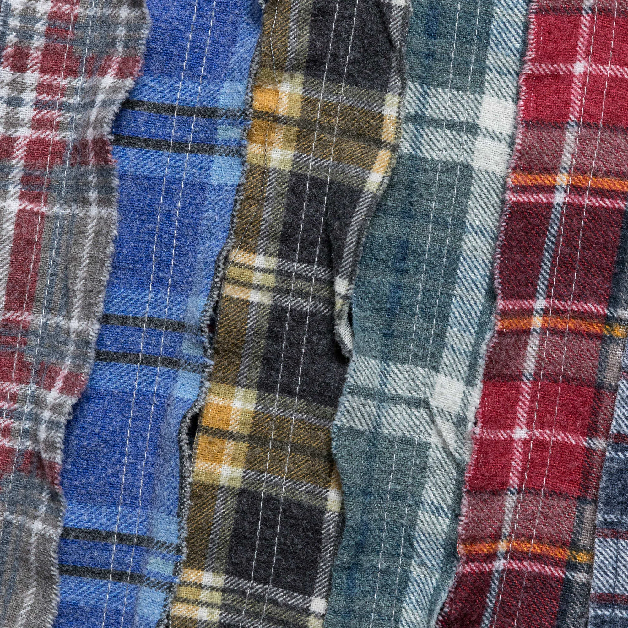Needles Clothing FW24 Rebuild Flannel Bandhemd - XS #2