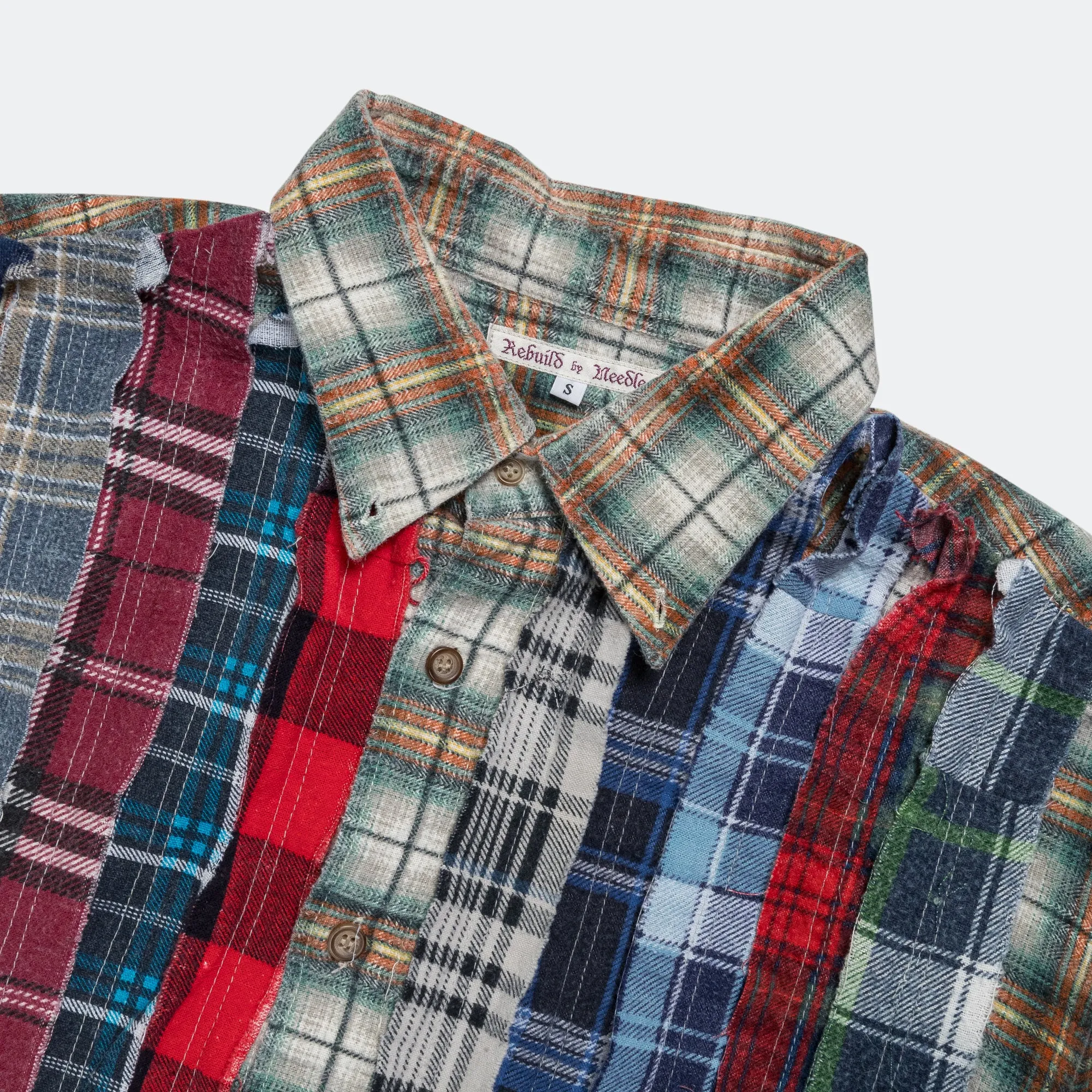 Needles Kleidung Rebuild Flanell Band Shirt SS25 - Klein #4