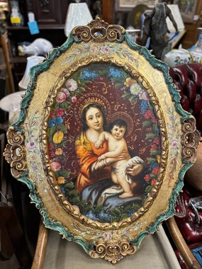 NEIMAN MARCUS RELIGIOUS PAINTING classic mural painting