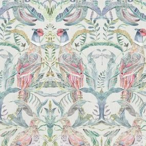 Netherton Printed Cotton Fabric (By The Metre) Loganberry elegant table cloth  
