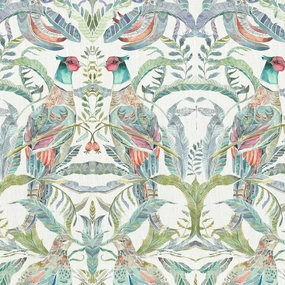 Netherton Printed Cotton Fabric (By The Metre) Pomegranate elegant table cloth  