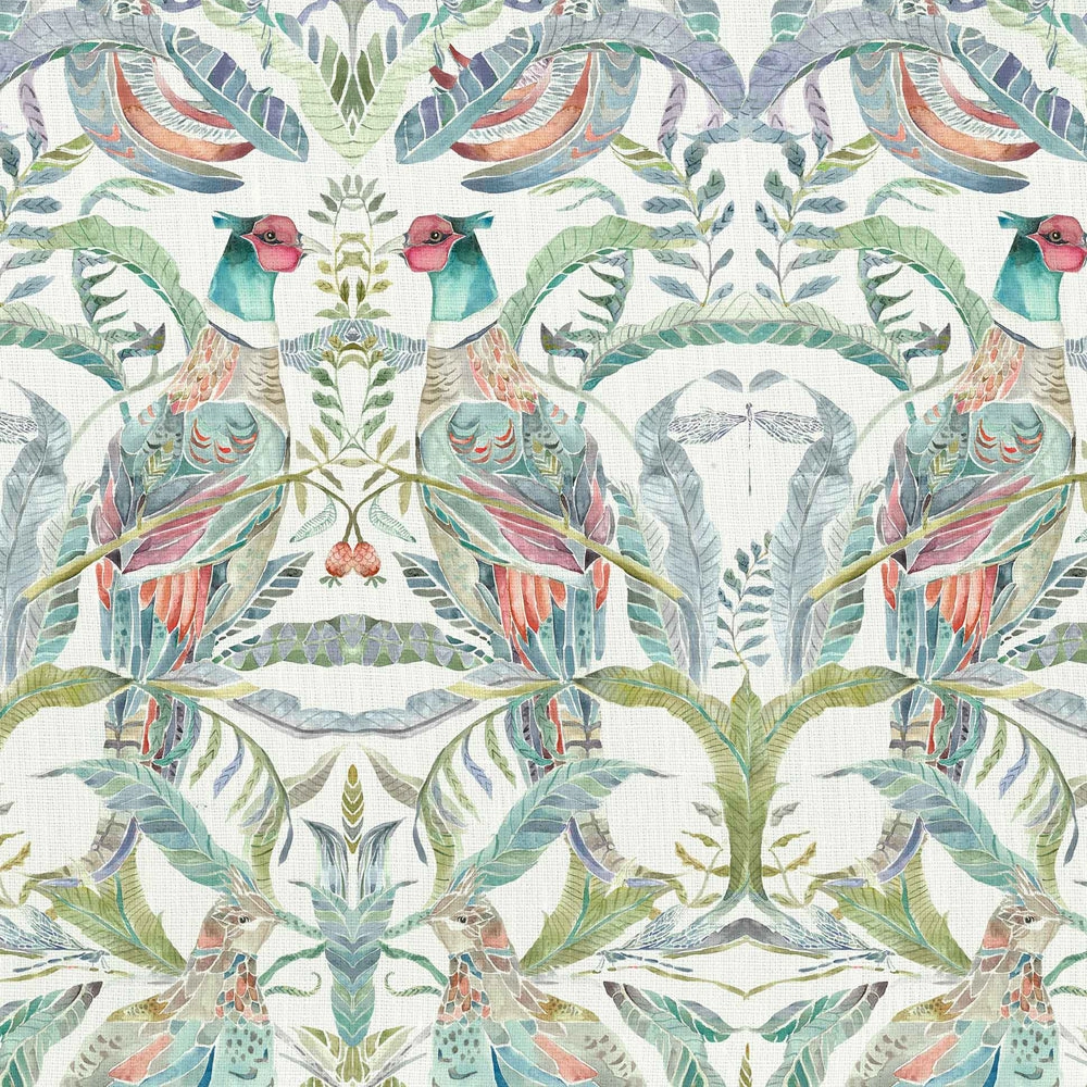 Netherton Printed Cotton Fabric (By The Metre) Pomegranate elegant table cloth  