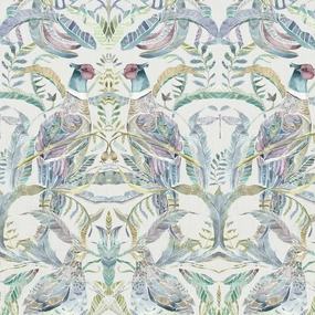Netherton Printed Cotton Fabric (By The Metre) Skylark elegant table cloth  