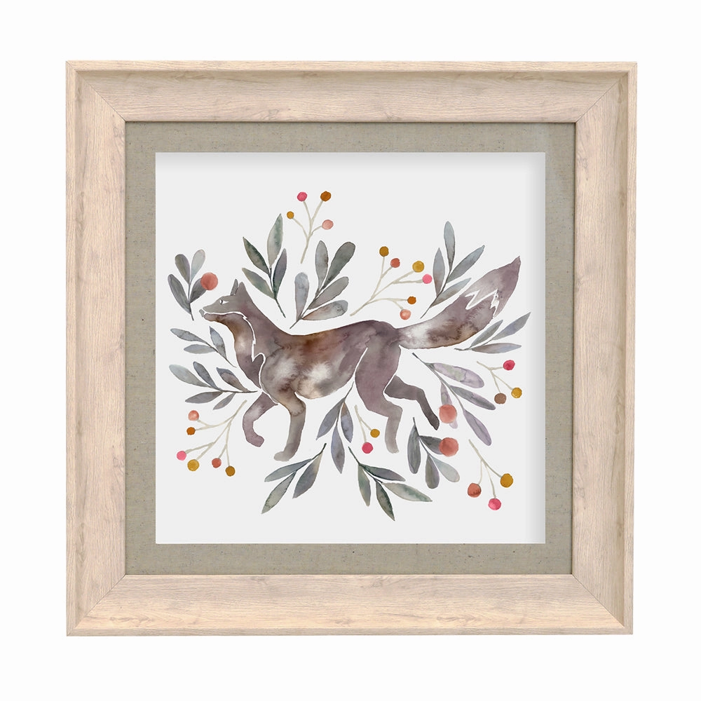 Nishiki Framed Print Birch/Mulberry