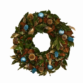 Noel Magnolia Wreath home display ornament