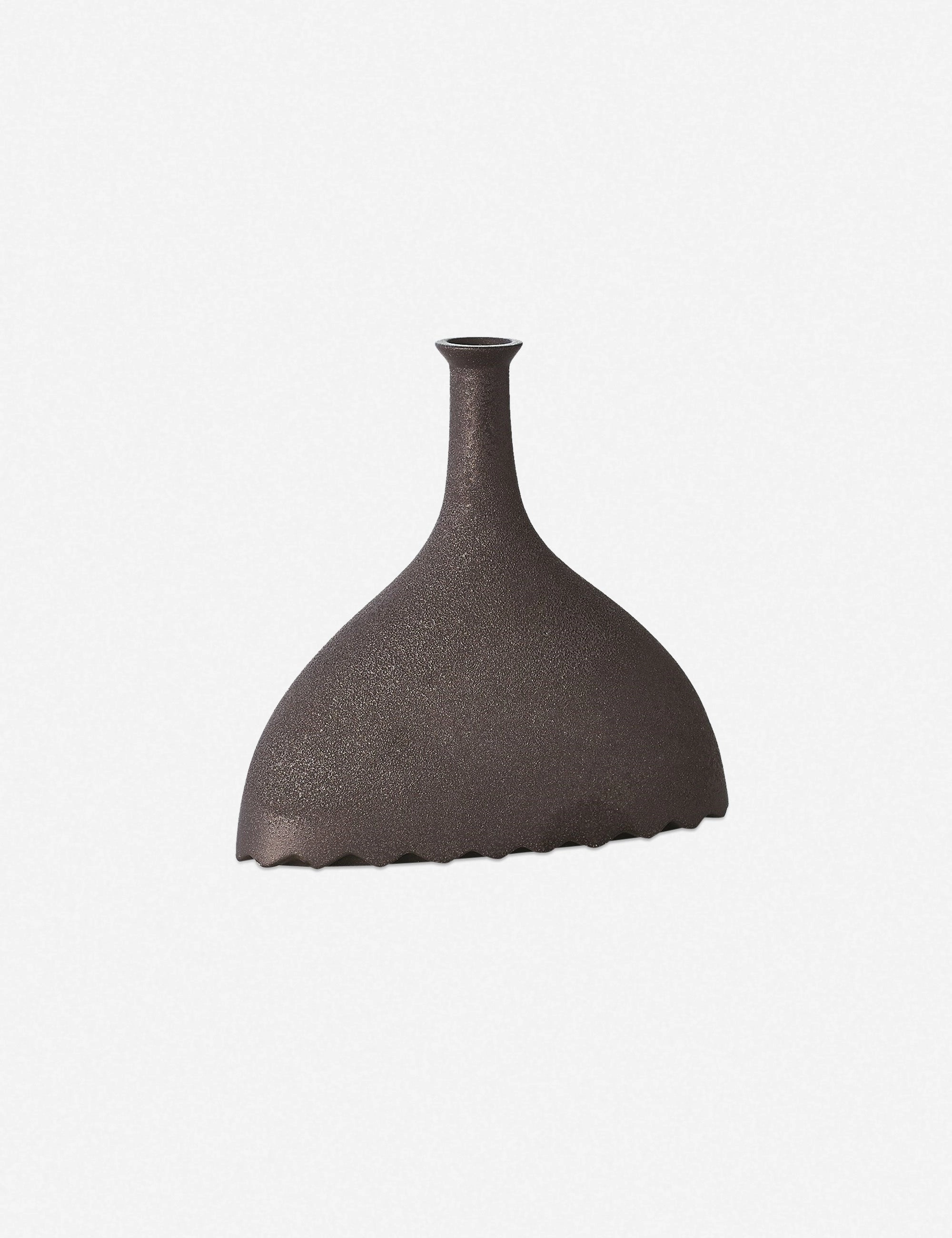 Noelle Geometric Decorative Vase, Black by Lemieux et Cie -  - decorative tabletop item
