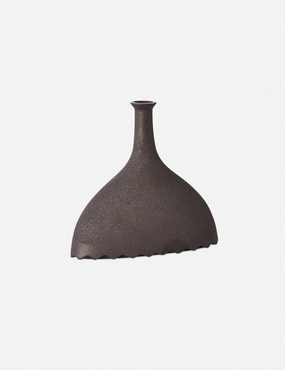 Noelle Geometric Decorative Vase, Black by Lemieux et Cie -  - decorative tabletop item