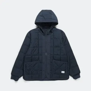Norse Projects Militärische Kapuzen-Innenjacke - Dunkelblau