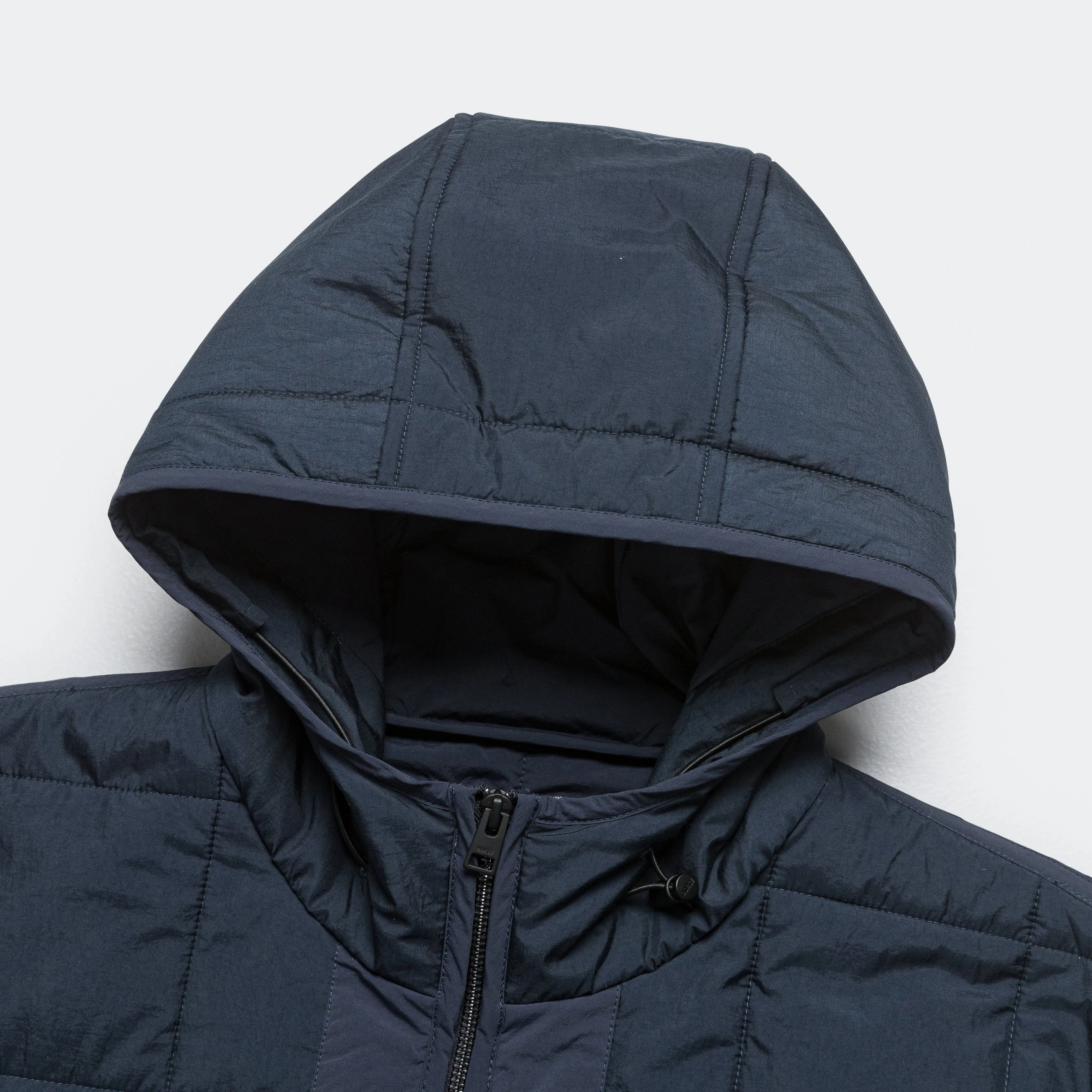 Norse Projects Militärische Kapuzen-Innenjacke - Dunkelblau