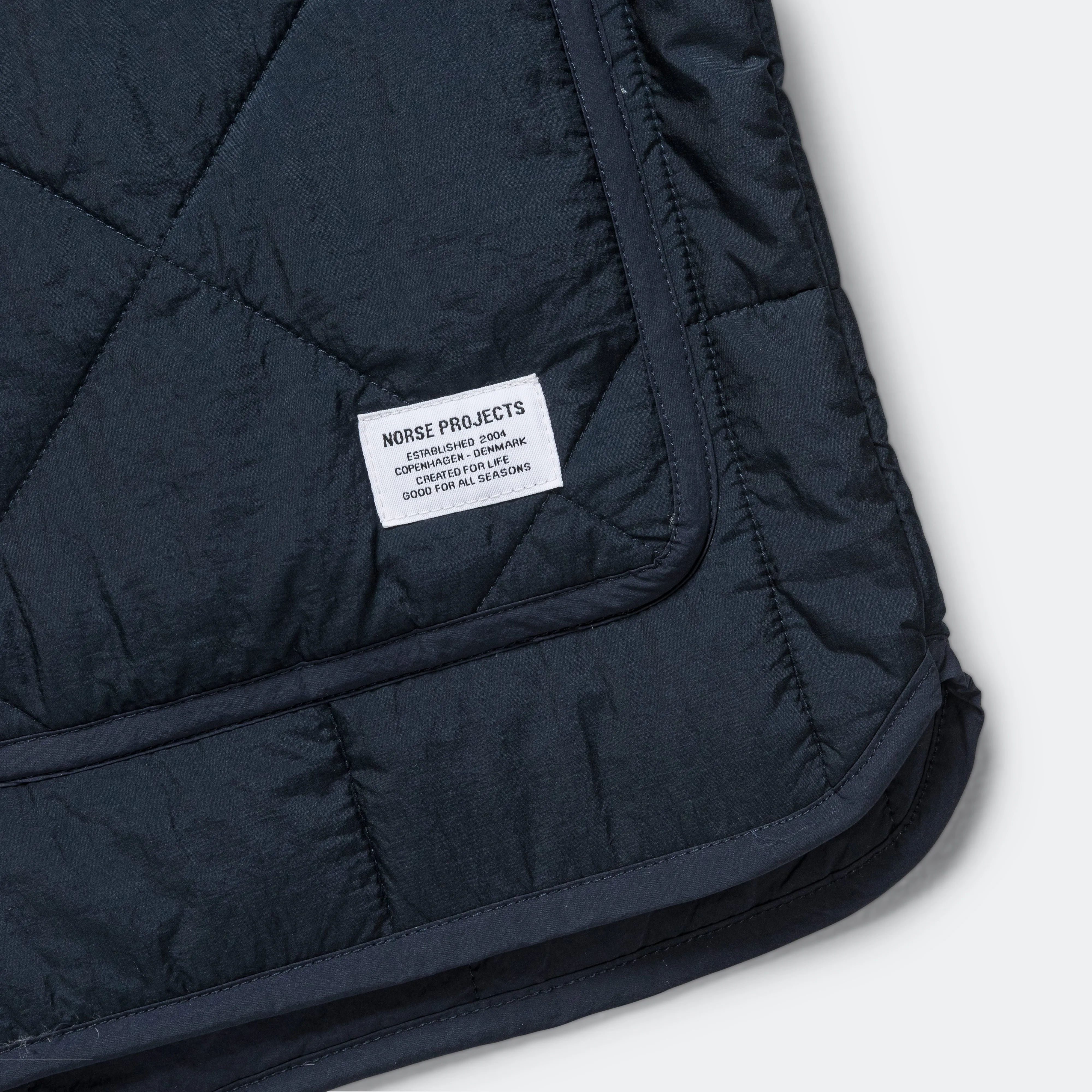 Norse Projects Militärische Kapuzen-Innenjacke - Dunkelblau