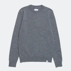 Norse Projects Kleidung Sigfred Lambswool - Grau Melange