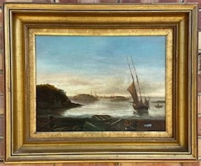 NOT OLD SAILBOAT OIL PAINTING classic mural painting