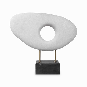 Oblong Disc Sculpture elegant wall decor