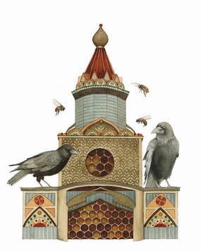 Of Hive and Home - Art Print framed wall decor