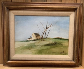OIL PAINTING 'WIND BLOWS' BY TX ARTIST J. SEAGLE classic mural painting