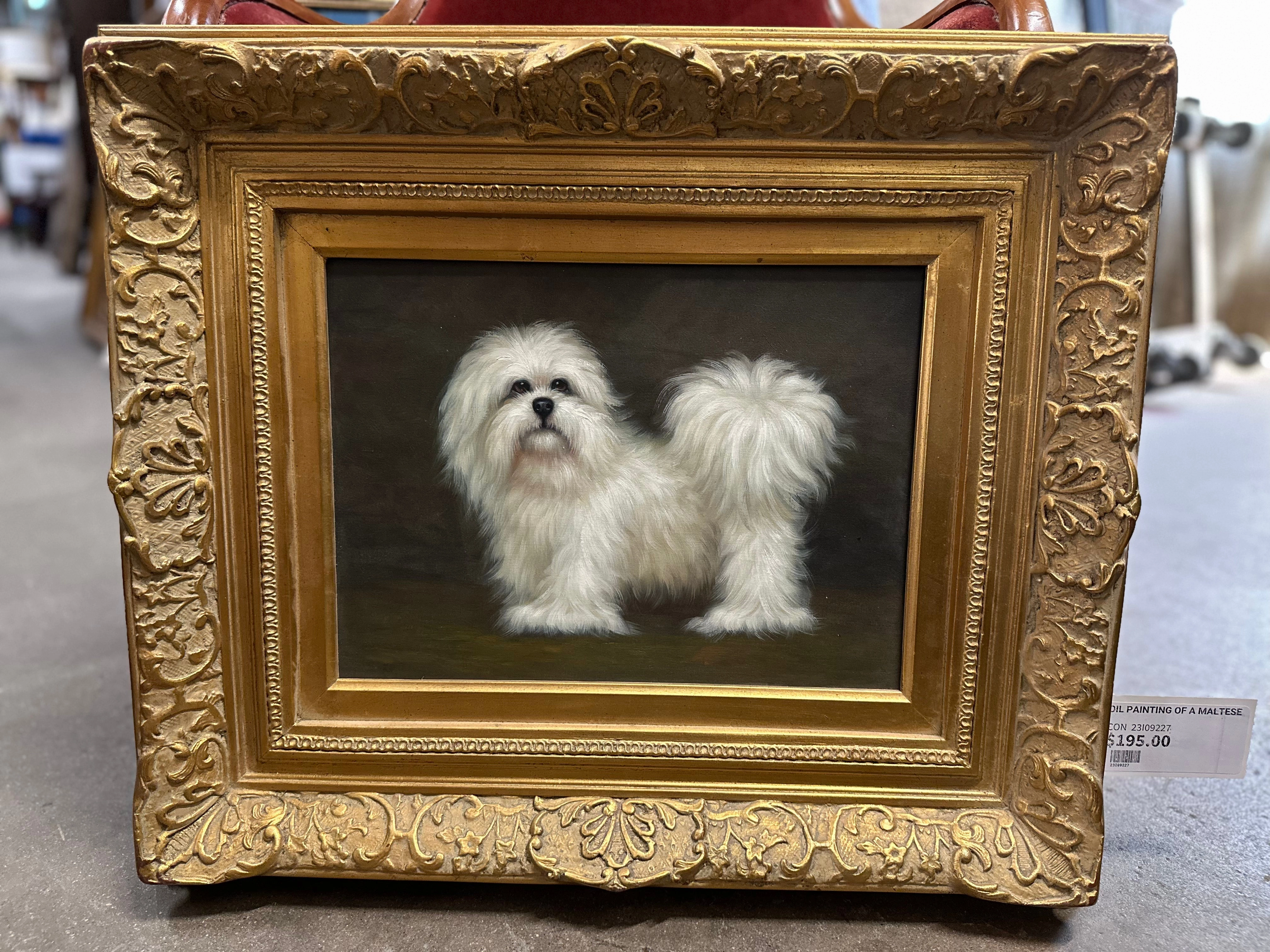 OIL PAINTING OF A MALTESE classic mural painting