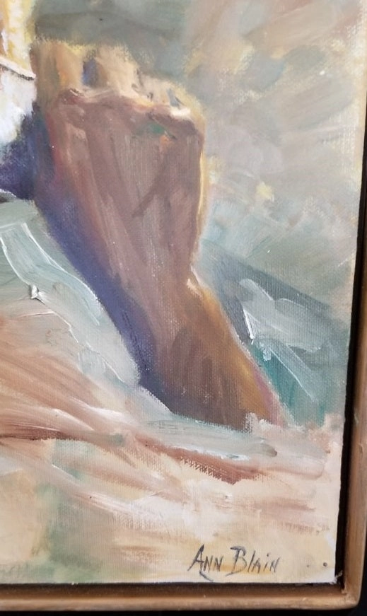 OIL PAINTING OF MAN IN TURBAN