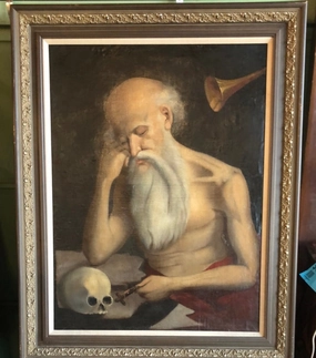 OIL PAINTING OF SAINT JEROME classic mural painting