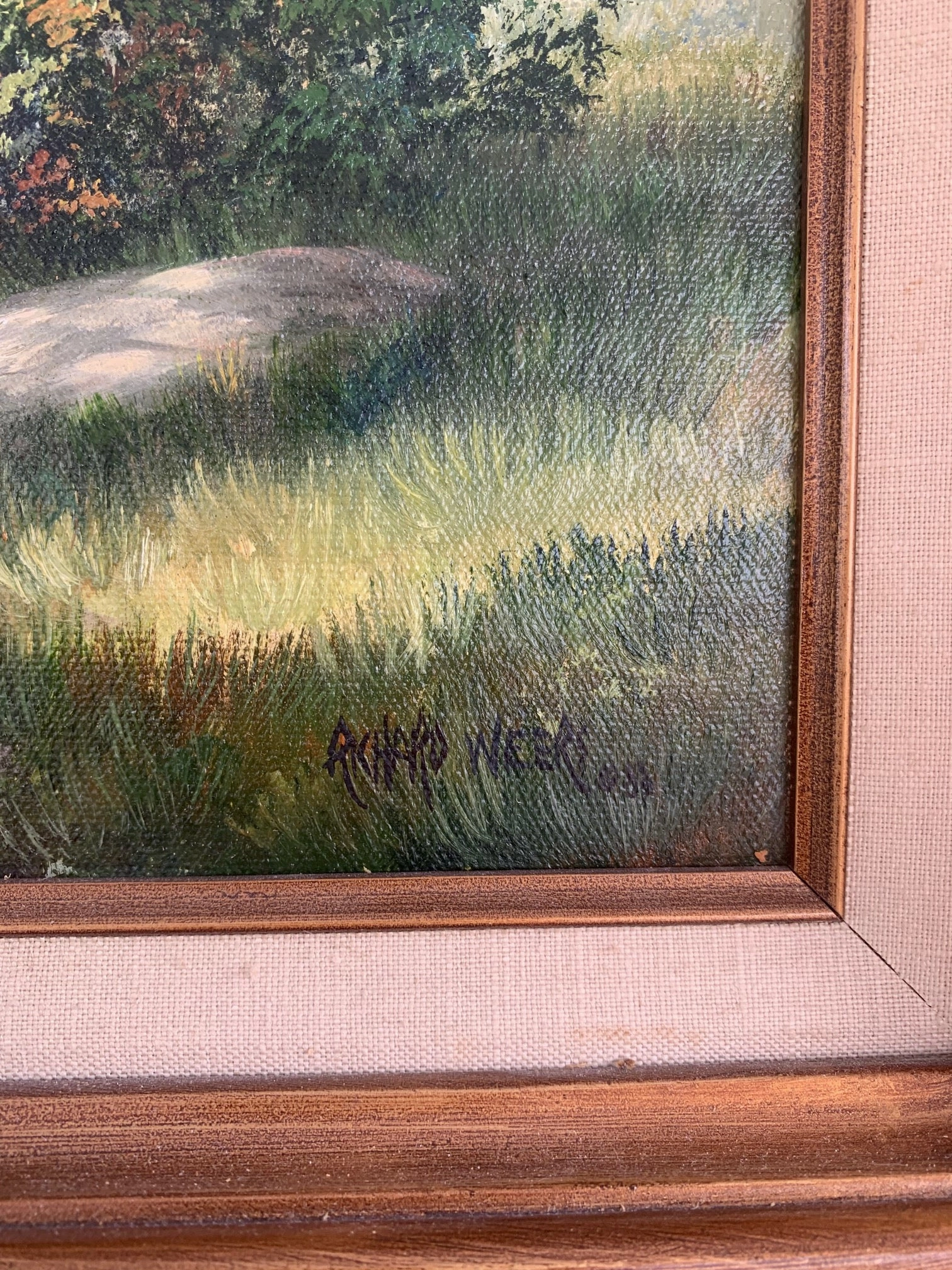 OIL PAINTING OF TEXAS SCENE BY RICHARD WEERS