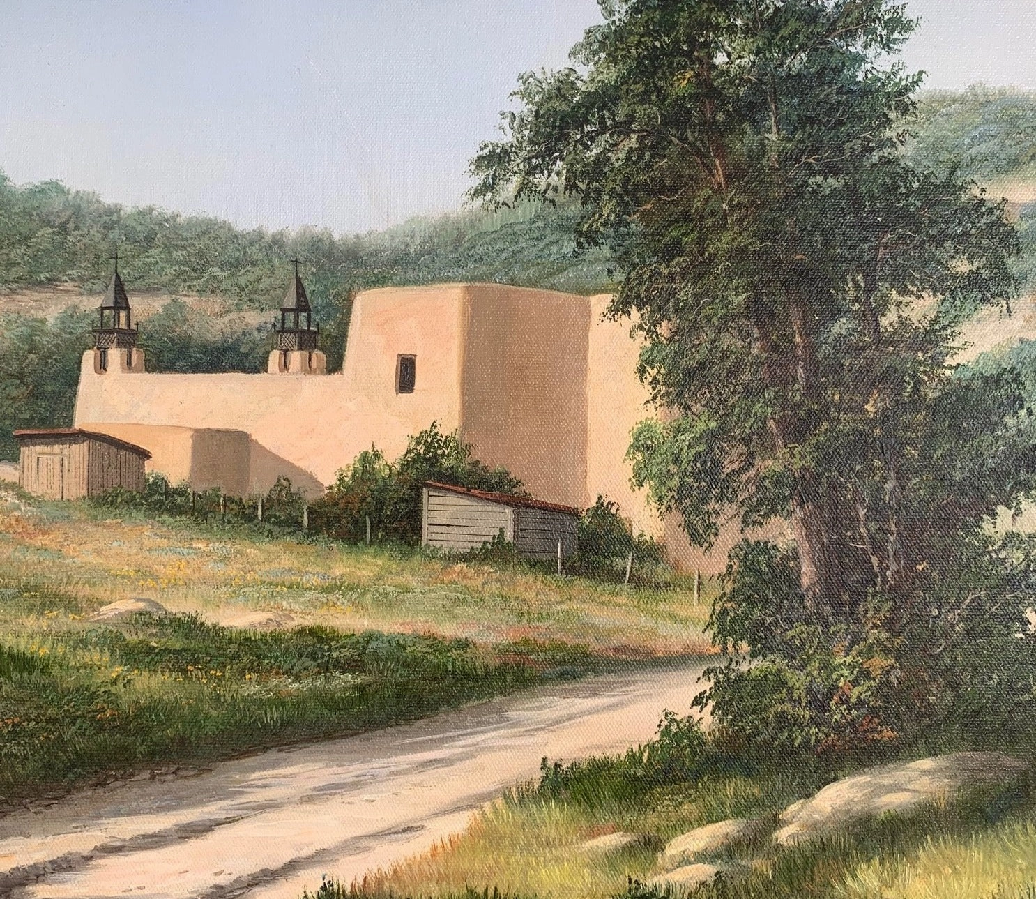 OIL PAINTING OF TEXAS SCENE BY RICHARD WEERS