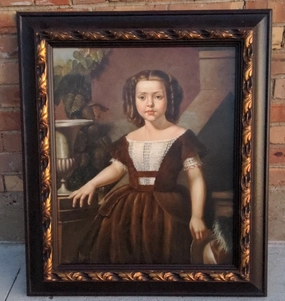 OIL PAINTING PORTRAIT OF A YOUNG GIRL classic mural painting