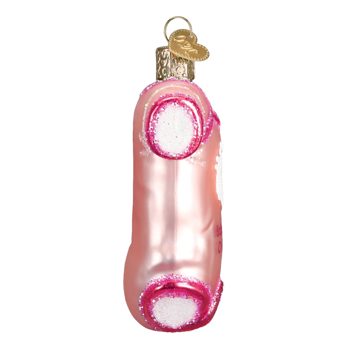 Old World Weihnachtsornament aus rosa Baby-Body