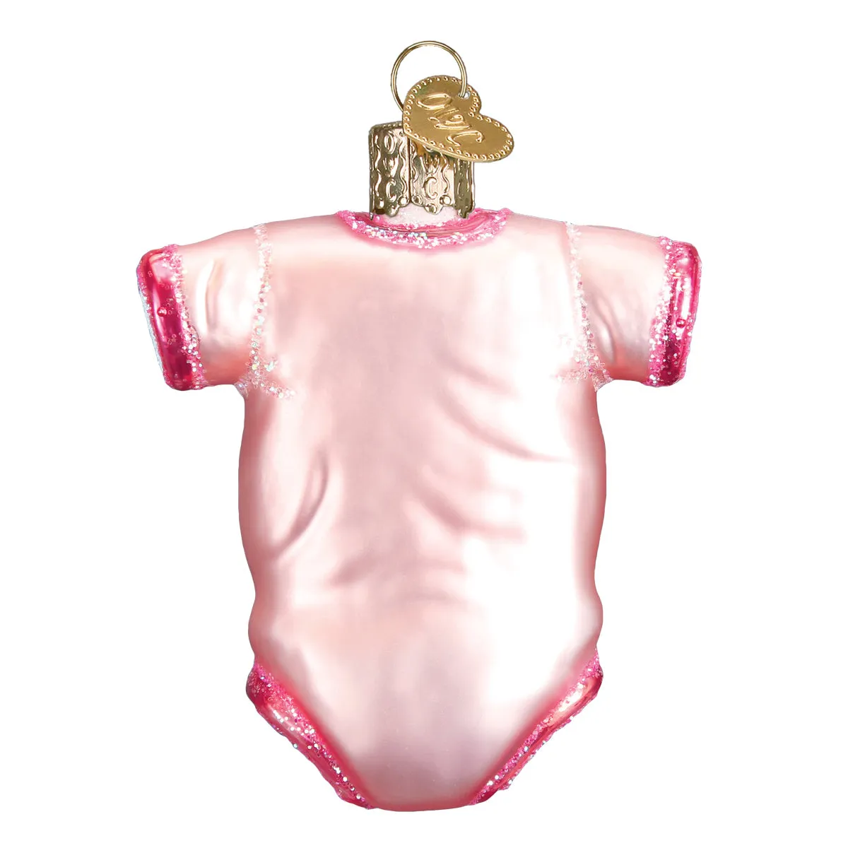 Old World Weihnachtsornament aus rosa Baby-Body